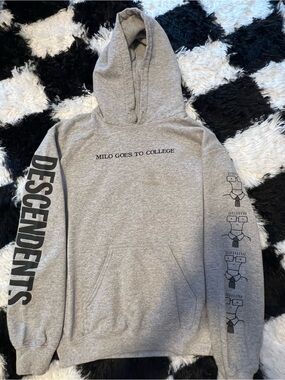 Gildan Gray DESCENDENTS "Milo Goes to College" Band Graphic Hoodie